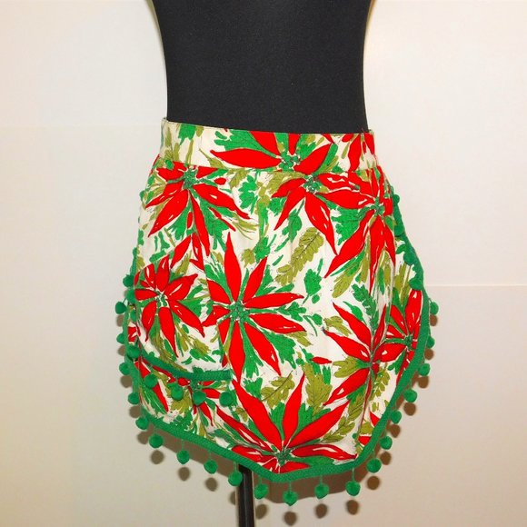 Christmas Pom Pom Apron